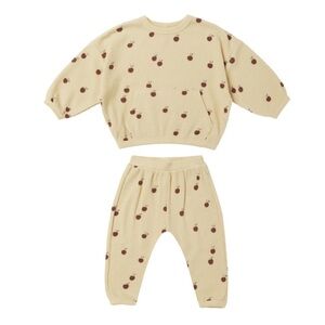 QUINCY MAE Waffle Knit Organic Cotton Sweater & Pants (Baby)
BUTTER, Size 3-6M